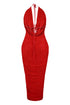 Viva Sequin Halter Maxi Dress Dress EDGE